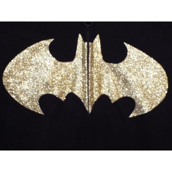 Batman-Batgirl Hoodie Girls 10/12 with ears on hood - Picture 2 of 4